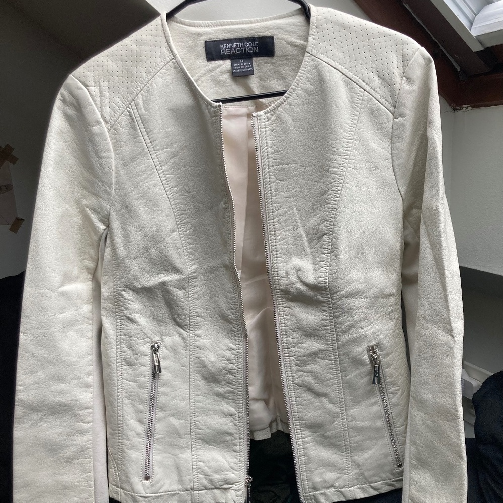 Kenneth Cole Reaction Faux Leather Jacket (Medium)